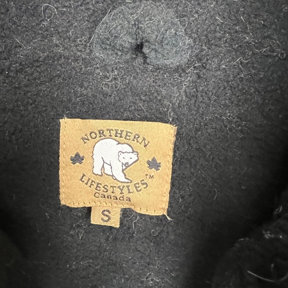 Northern Lifestyles Canada Handknitted Wool Deer/Moose Zip Up Lined Jacket S - Picture 4 of 7